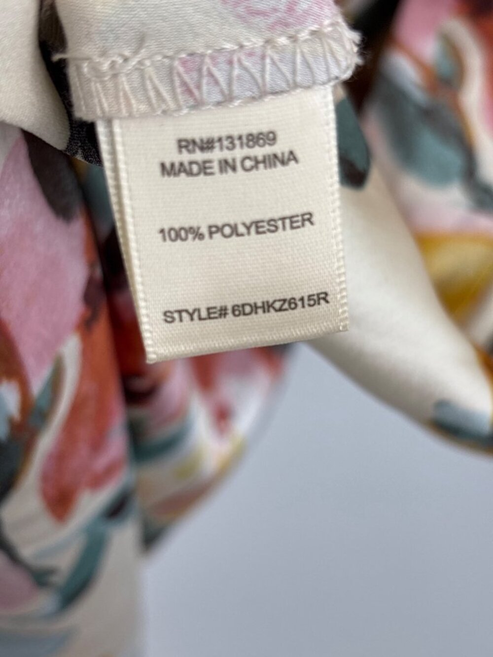 Inspired Hearts Spaghetti Strap Floral Midi Satin Cowl Neck Dress Size Large NEW - Picture 6 of 7
